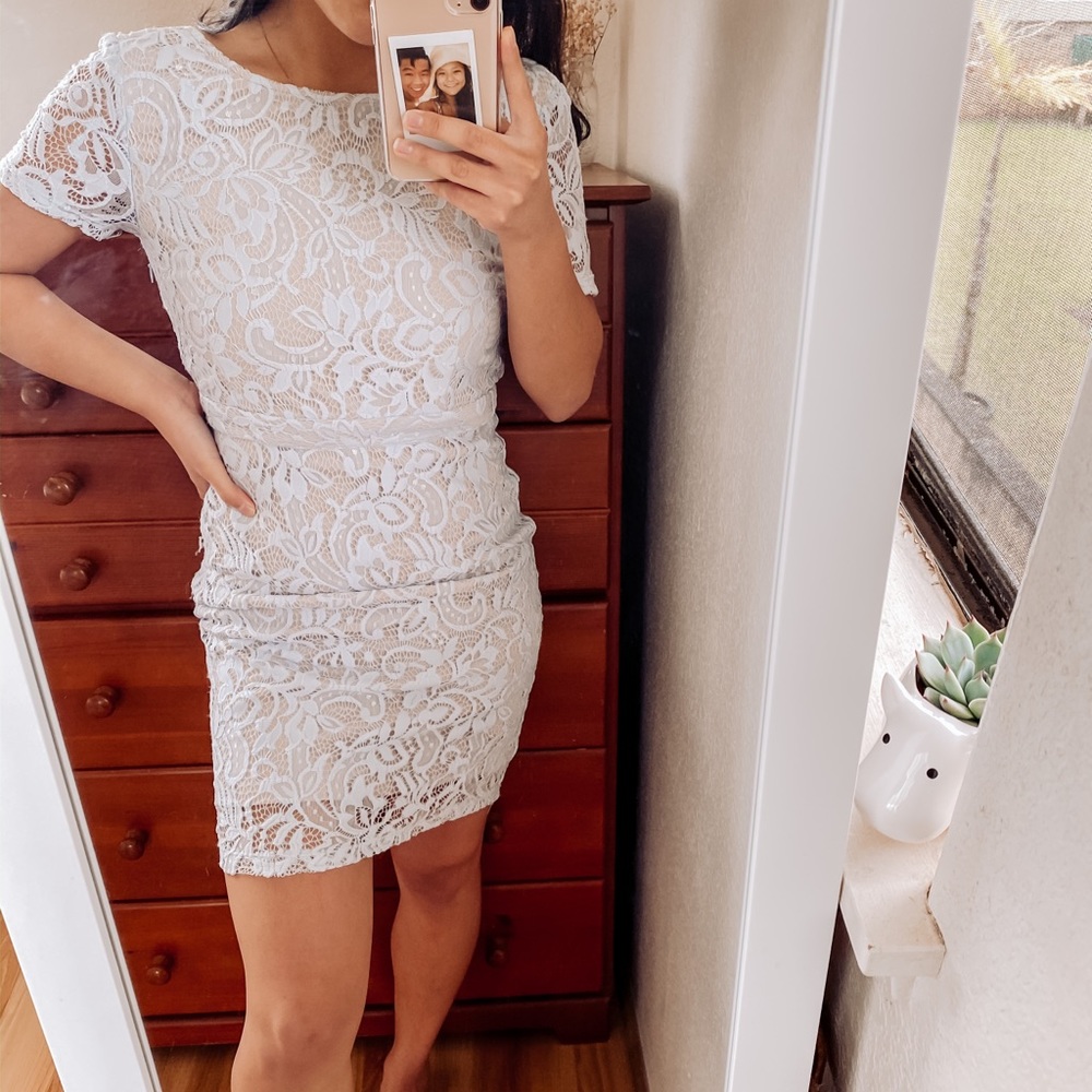 Forever 21 Blue Lace Dress